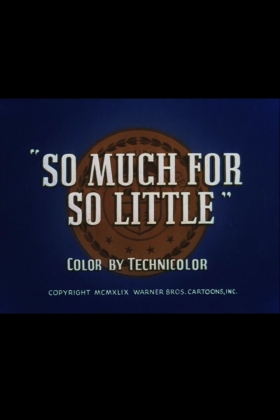 couverture film So Much for So Little