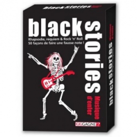couverture jeu de société Black Stories - Musique d&#039;enfer