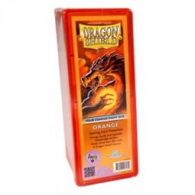couverture jeux-de-societe Boite de rangement 4 compartiments orange Dragon Shield - Occasion