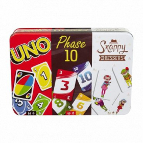 couverture jeu de société Coffret Multicartes : Uno/Phase10/Snappy Dressers
