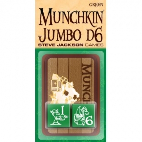couverture jeu de société D6 Jumbo Munchkin Dice - Green