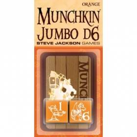 couverture jeu de société D6 Jumbo Munchkin Dice - Orange