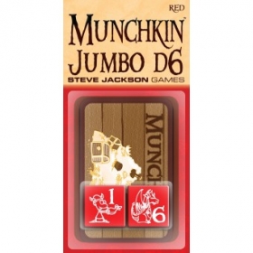 couverture jeu de société D6 Jumbo Munchkin Dice - Red