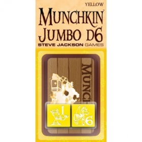 couverture jeu de société D6 Jumbo Munchkin Dice - Yellow