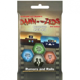 couverture jeu de société Dawn of the Zeds 3nd Edition - Expansion Pack 3 : Rumors and Rails
