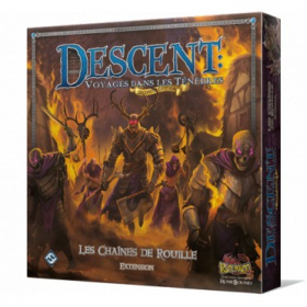 couverture jeu de société Descent Seconde Édition : Les Chaînes de Rouille