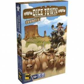 couverture jeu de société Dice Town VF - Extension Cowboys