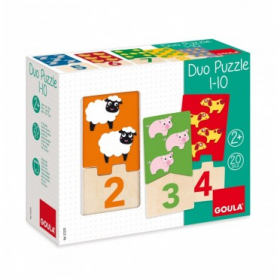 couverture jeu de société Duo Puzzle 1-10 - 20 Pièces