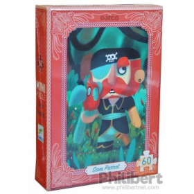 couverture jeu de société Mini Puzzle - Sam Parrot - 60 Pièces