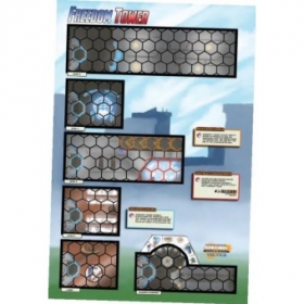 couverture jeu de société Playmat - Sentinel Tactics : Freedom Tower