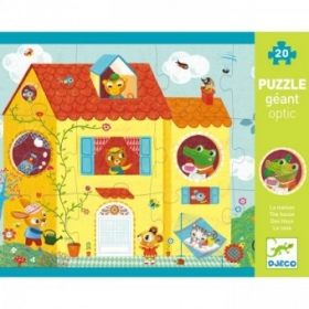 couverture jeux-de-societe Puzzle Géant Optic - La Maison - 12 pièces