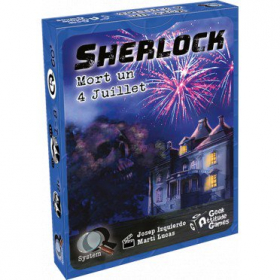 couverture jeu de société Q-System - Sherlock : Mort un 4 Juillet