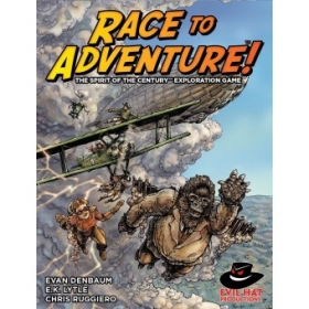 couverture jeu de société Race to Adventure: The Spirit of the Century Exploration Game