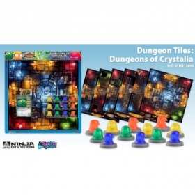 couverture jeu de société Super Dungeon Explore - Tiles Dungeons of Crystalia