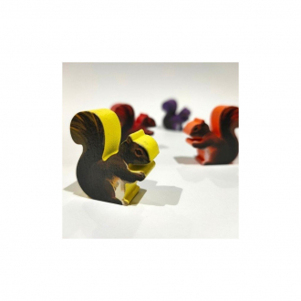 extrait jeux-de-societe Bosk - 4 Écureuils en Bois