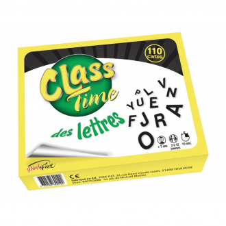 extrait jeux-de-societe Class Time : Lettres (110 cartes)