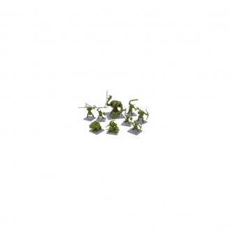 extrait jeux-de-societe Dungeon Saga : Green Rage Miniature Set