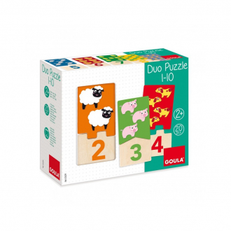 extrait jeux-de-societe Duo Puzzle 1-10 - 20 Pièces