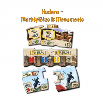 extrait jeux-de-societe Hadara : Markenplâtze and Monumente