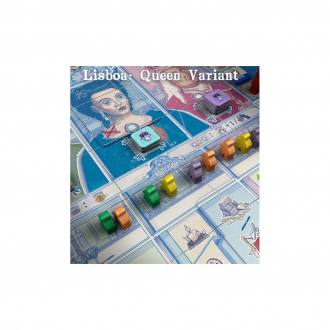 extrait jeux-de-societe Lisboa: Queen Variant Mini Expansion