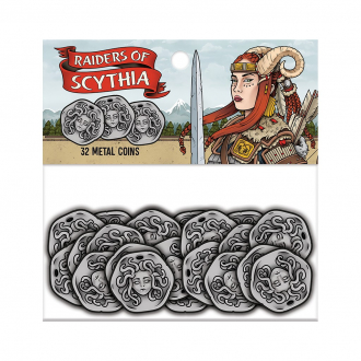 extrait jeux-de-societe Raiders of Scythia Metal Coins