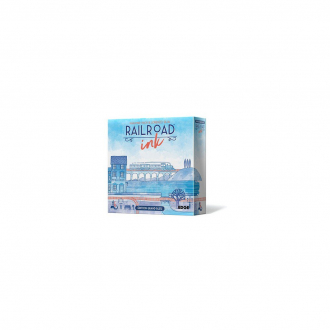 extrait jeux-de-societe Railroad Ink : Edition Grand Bleu