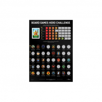 extrait jeux-de-societe Scratch-Off Posters Hero Challenge