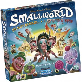 extrait jeux-de-societe Small World: Power Pack 1 - Be Not Afraid... & A Spider Web