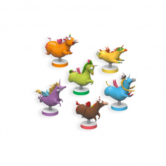 extrait jeux-de-societe Unicorn Fever : Lot de 6 Figurines