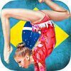 couverture jeu vidéo 2016 Gymnastic Fille athlète Sauter Training - American Girly compétition sportive Jeux PRO