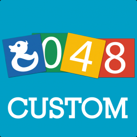 couverture jeu vidéo 2048 Custom