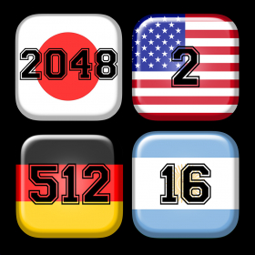 couverture jeu vidéo 2048 National Flags Edition