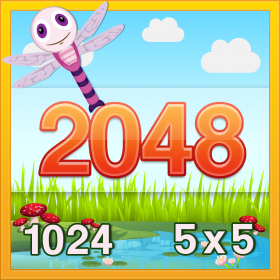 couverture jeu vidéo 2048 Purple Dragonfly-Catch Puzzle adventures of birds