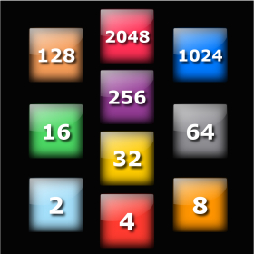 couverture jeu vidéo 2048 Puzzle Saga