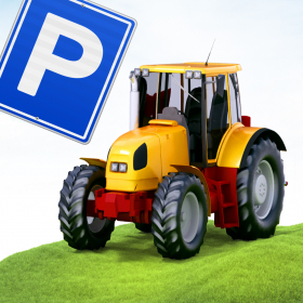 couverture jeu vidéo 3D agriculture Tracteur école Parking pilote Simulator