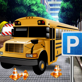 couverture jeu vidéo 3D Chauffeur de bus Champion dans le Parking