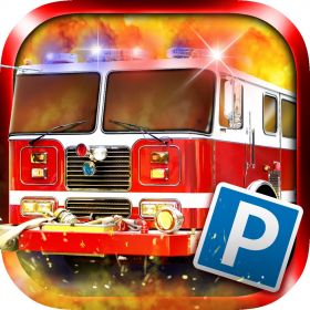 couverture jeu vidéo 3D Firetruck Parking - 911 Emergency Truck &amp; Car Driving Fire-Trucks Simulation Games