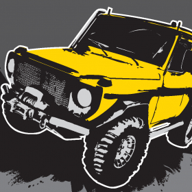 couverture jeu vidéo 3D Jeep Racing Game Frenzy