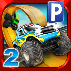 couverture jeu vidéo 3D Monster Trucker Parking Simulator Game 2 - Gratuit Jeux de Voiture de Course