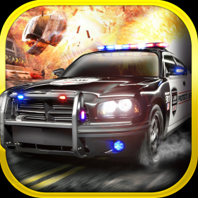 couverture jeux-video 3D Police Drag Racing Driving Simulator Game: Gratuit Jeux de Voiture de Course