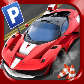 couverture jeu vidéo 3D Sports Cars Parking Simulator Racing Game ~ Gratuit Jeux de Voiture de Course