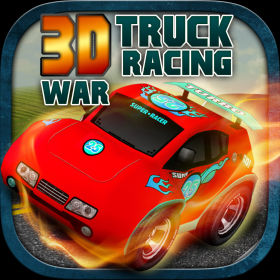 couverture jeu vidéo 3D War Truck Racing - 18 Wheeler Street Race Battle Games