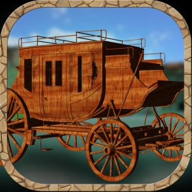 couverture jeu vidéo 3D Western Stagecoach Wagon Racing Game Avec Cowboy plaisir de conduite Racer jeux gratuits