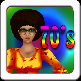 couverture jeu vidéo 70's Fashion & Dress Up Game FREE! A High Style Psychedelic Disco Party Makeover
