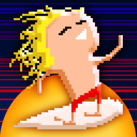 couverture jeu vidéo 8 Bit Surfing
