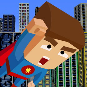 couverture jeu vidéo A Block Man Superhero Run FREE - Speedy City Guardian Adventure