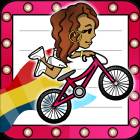 couverture jeu vidéo A Celeb Bike Race Downhill Multiplayer 2 - Girl Star Power Edition