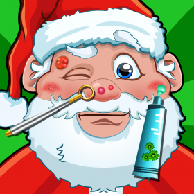 couverture jeu vidéo A Christmas Doctor Salon Makeover - my little xmas spa & baby santa make up games for kids