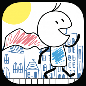 couverture jeu vidéo A Doodle Hero Runner ULTRA - City Super Speed Adventure