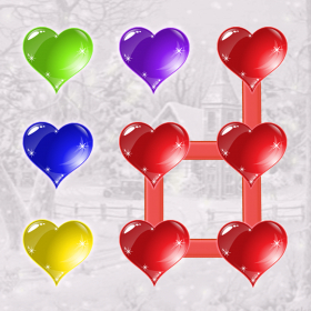 couverture jeu vidéo A hot Heart dots loop saga:Match the hearts